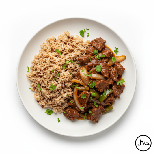 BOEUF AUX OIGNONS – RIZ THAÏ COMPLET