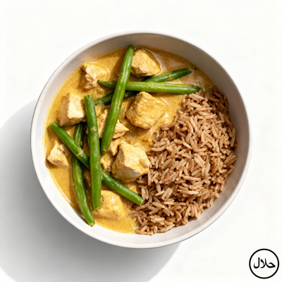 POULET CURRY LAIT DE COCO – RIZ BASMATI
